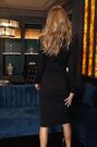 Sosandar Black Corset Detail Bodcon Dress - Image 2 of 4