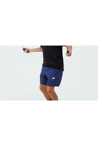 adidas Dark Blue Workout Essentials Base Woven Shorts - Image 2 of 5