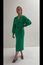Pretty Lavish Emerald Green Beau Knitted Wrap Midi Dress - Image 2 of 5