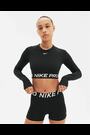 Nike Black Pro Dri-FIT Cropped Long Sleeve Top - Image 2 of 7