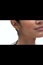 Ted Baker Gold Tone Crisele Logo Hoop Earrings - Image 2 of 6