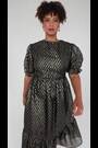 Lovedrobe Zig Zag Tie Back Black Midaxi Dress - Image 2 of 6