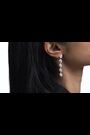 Ted Baker Silver Tone Sorella Solitaire Sparkle Crystal Long Drop Earrings - Image 2 of 7