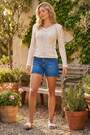 Roman White Scallop Detail Knit Jumper - Image 2 of 7
