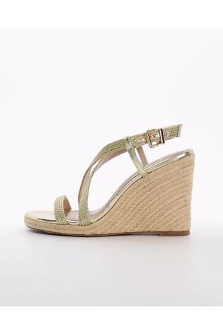Dune London Gold Rope Keylas Wedges - Image 2 of 6
