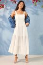 Roman White Petite Seam Detail Midi Dress - Image 2 of 7