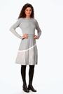 Roman Grey Ribbed Stretch Knit Dress - Image 2 of 6