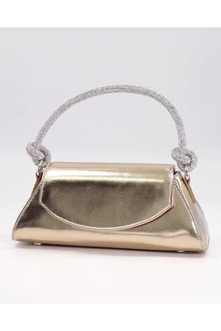Dune London Natural Brynley Diamanté Tubular Hand Bag - Image 2 of 5