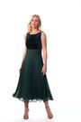 Verde - Roman Petite Velvet Bodice Midi Dress - Imagen 2 de 6