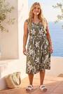 Vestido midi floral com botões da Roman Curve - Imagem 2 de 7