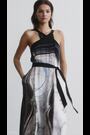 Reiss Navy Hope Jewel Print Maxi Dress - Image 2 of 8