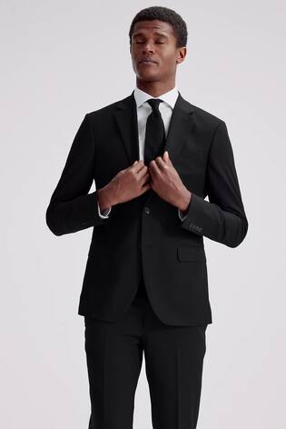 Musta - Hoikka - MOSS Stretch- Puku Takki - Kuva 2 / 8