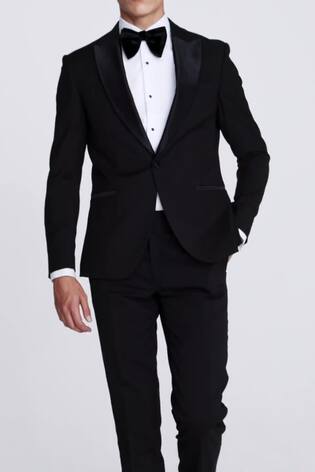 MOSS Black Slim Fit Dress Jacket - Image 2 of 6