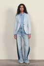 Синий - Reiss Millie Single-Breasted Peak-Lapel Tailored Blazer - Image 2 of 7