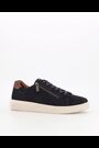 Dune London Blue Tribute Zip Detail Cupsole Trainers - Image 2 of 6