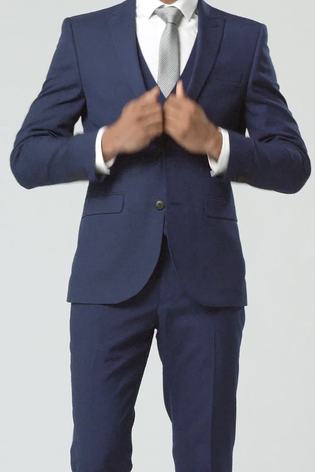 Buy Bright Blue Slim Two Button Suit Jacket from the Next UK