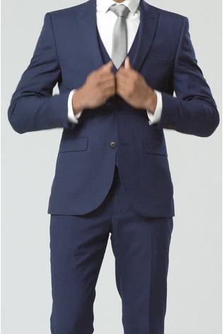 Azul brillante - Corte slim - Traje con dos botones - Imagen 2 de 11 Azul brillante - Corte slim - Traje con dos botones - Imagen 2 de 11