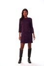 Roman Purple Leaf Print Zip Pocket Detail Dress - Image 2 of 6
