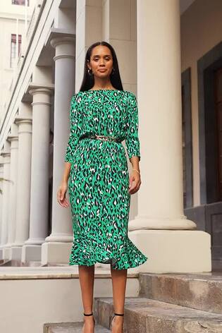 Leopard print jersey dress discount