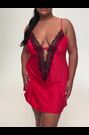 Ann Summers Red Cherryann Satin Chemise Slip Nightie - Image 2 of 5