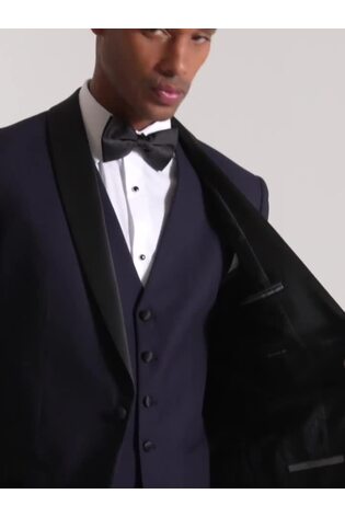 Skopes Blue Tailored Fit Newman Check Suit: Jacket - Image 2 of 6