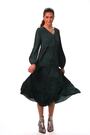 Roman Green Animal Print Button Detail Smock Midi Dress - Image 2 of 6