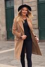 Sosandar Neutral Belted Formal Coat - Image 2 of 6