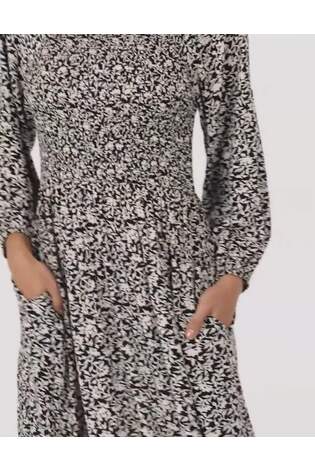 FatFace Black/White Adele Midi Dress - Image 2 of 6