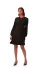 Roman Black Textured Spot Keyhole Dress - Image 2 of 6