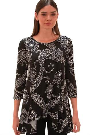 تونك مزركش مزيّن بطبعة بتصميم قابل للتمدد من Roman - صورة 2 من 6