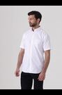 Skopes White Tailored Fit Pinpoint Oxford Short Sleeve Formal Shirt - Image 2 of 6