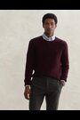 Polo Ralph Lauren Red Wool Cashmere Cable Knit Crew Neck Jumper - Image 2 of 6