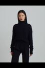 Lauren Ralph Lauren Cable Knit Cotton Blend Turtleneck Black Jumper - Image 2 of 9