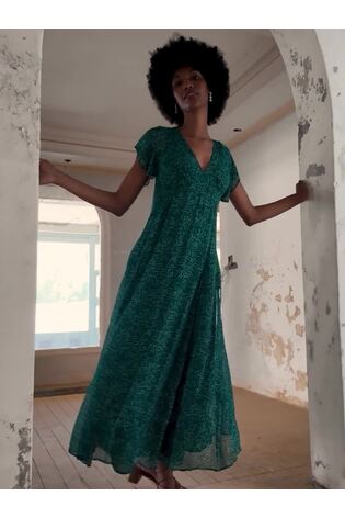 fat face maxi dress Fat Face - Green Seaflower - V&A