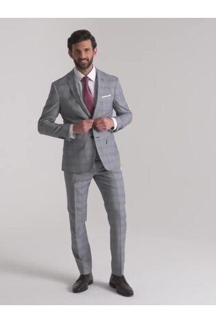 Skopes Grey Slim Fit Anello Check Suit Jacket - Image 1 of 1