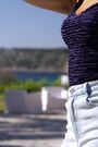 Sosandar Light Blue Slim Wide Leg Jeans - Image 2 of 6