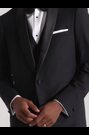 Schwarz - Skopes Newman karierte Anzugjacke Tailored Fit, Blau - Bild 2 von 7