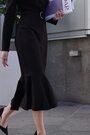 Sosandar Black Tailored Blazer Style Fishtail Dress - Image 2 of 6
