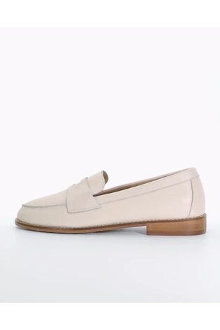 Dune London Cream Ginelli Flexi Sole Penny Loafers - Image 2 of 6
