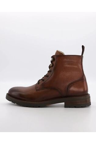 Dune London Natural Cheshires Plain Toe Cleated Sole Boots - Image 2 of 6