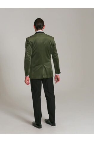 Skopes Green Paso Tailored Fit Velvet Jacket - Image 2 of 7