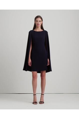 Lauren Ralph Lauren Petra Cape Georgette Cocktail Mini Dress - Image 2 of 9