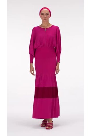 leem Pink Balloon Sleeves Front Zip Top - Image 2 of 5