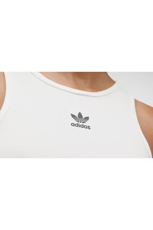 adidas Originals White Essentials Vest Top - Image 2 of 7