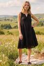 Roman Black Cotton Trim Detail Smock Dress - Image 2 of 5
