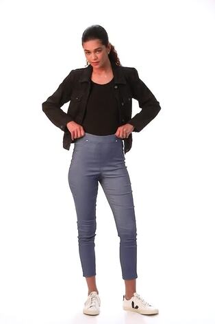 Roman Blue Stretch Jean Trousers - Image 2 of 6