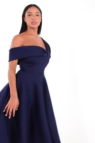 Quiz navy skater dress cheap