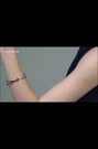 Karen Millen Silver Tone Oval Pavé Chain Bangle - Image 2 of 6