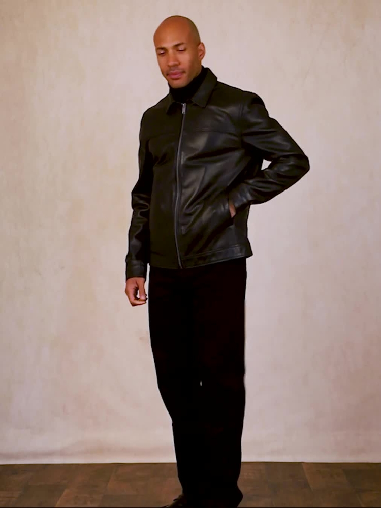 NICOLE CLUB 変形 ジャケット archive お兄系 v系 ダーク Buy Lakeland Leather Black Renwick Collared Leather Jacket from