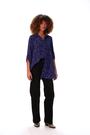 Roman Blue Swing Shape Animal Print Blouse - Image 2 of 6